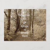 Carte Postale Inspirationnal God is Already There Christian Quot (Devant)