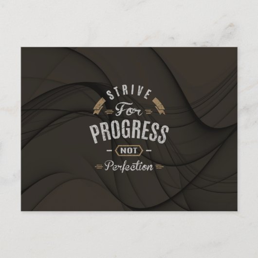 Carte Postale Inspirationnel - Effort de progrès (Devant)