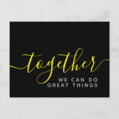 Carte Postale Inspirationnel Ensemble Nous Pouvons Faire De Gran (Devant)