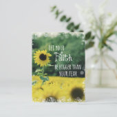 Carte Postale Inspirationnel : Que Votre Foi Soit Plus Grande Qu (Debout devant)