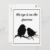 Carte Postale Inspirationnel Son Oeil est sur le Bruant, (Devant / Derrière)