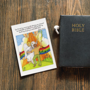 Carte postale Inspirationnelle de la chanson de de