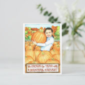 Carte postale Inspirationnelle de récolte abondant (Debout devant)