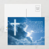 Carte postale Inspirationnelle Jeremiah 29; 11-14 (Devant / Derrière)