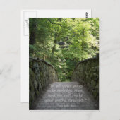 Carte Postale Inspirationnelle (Prov. 3:6) (Devant / Derrière)