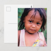 Carte Postale Inspirations. Jeune femme philippine. (Devant / Derrière)