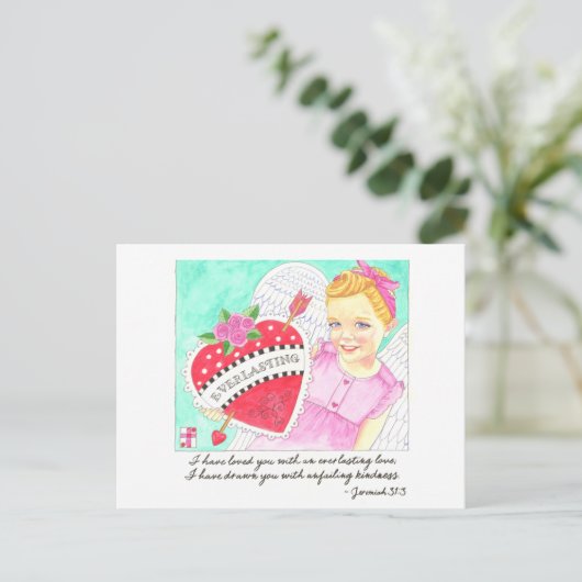 Carte Postale Inspirative d'amour éternel (Debout devant)