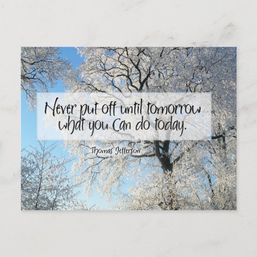 Carte postale Inspirative Procrastination (Devant)
