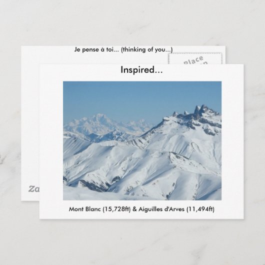 Carte Postale Inspiré (Devant / Derrière)