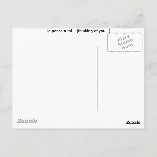 Carte Postale Inspiré (Dos)