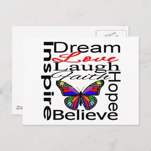 Carte Postale Inspire Collage (Devant / Derrière)