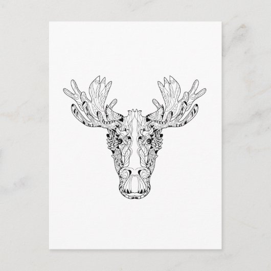 Carte Postale Inspiré D'Un Elk (Devant)