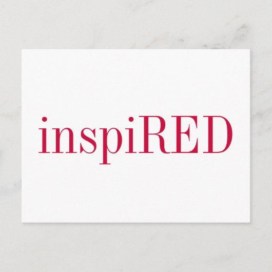 CARTE POSTALE - inspiRED (Devant)