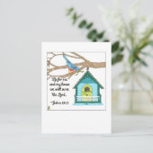 Carte postale inspirée Bird House (Debout devant)