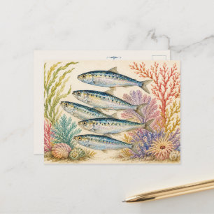 Carte postale inspirée d'aquarelle d'océan - 5 Sar