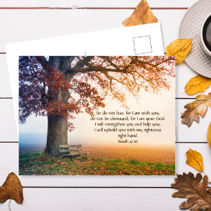 Carte Postale Inspirée vers biblique personnalisée de la Bible d