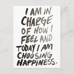 Carte Postale inspirer bonheur vie populaire positive positive