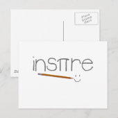 Carte Postale Inspirez les maths (Devant / Derrière)