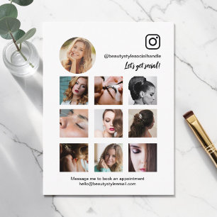 Carte Postale Instagram Grille Photo Collage Beauté Médias socia
