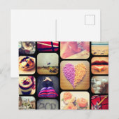 Carte Postale Instagram photo personnalisé (Devant / Derrière)