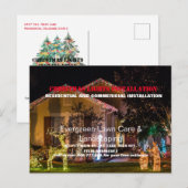 Carte Postale Installation de photos de Noël (Devant / Derrière)