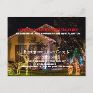 Carte Postale Installation de photos de Noël