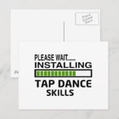 Carte Postale Installation de Tap dance Skills (Devant / Derrière)