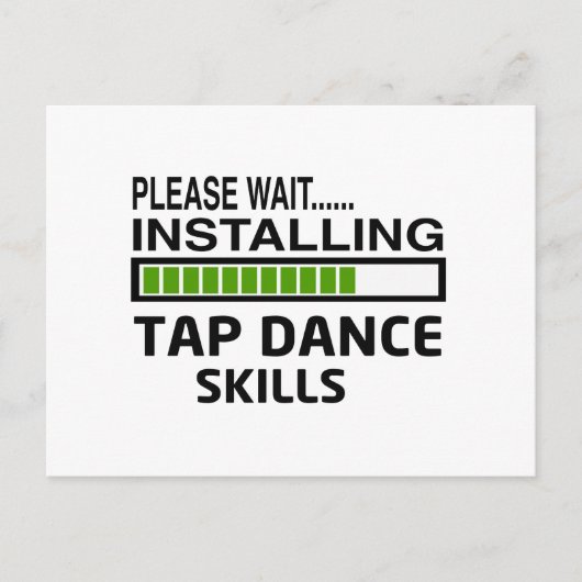 Carte Postale Installation de Tap dance Skills (Devant)