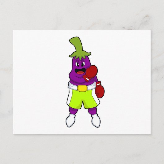Carte Postale Installation en boîte avec gants de boxe (Devant)