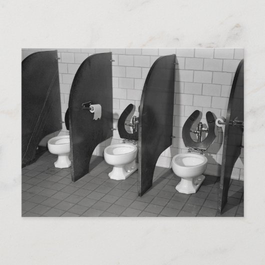 Carte Postale Installations de toilettes, 1943 (Devant)