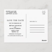 Carte Postale Instant Camera Style Photo Enregistrer La Date Ver (Dos)