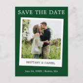 Carte Postale Instant Camera Style Photo Enregistrer La Date Ver (Devant)