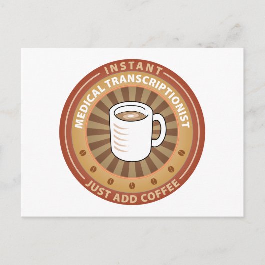 Carte Postale Instant Medical Transcriptionist (Devant)