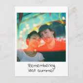 Carte Postale Instantané photographie rétro souvenir (Devant)