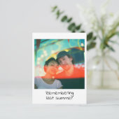 Carte Postale Instantané photographie rétro souvenir (Debout devant)