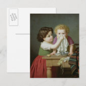 Carte Postale Instinct maternel, 1872 (Devant / Derrière)