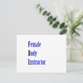 Carte Postale Instructeur de corps féminin (Debout devant)