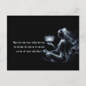 Carte Postale Instructeur de Yoga Méditation Lotus Pose Lumineus (Devant)