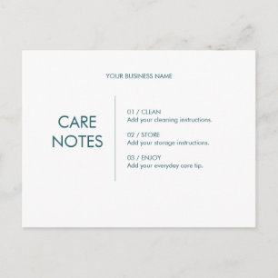 Carte Postale Instructions de soin de produit modifiables par Ti
