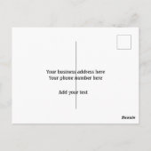 Carte Postale Instructions de soin Tumbler ajouter le logo du no (Dos)