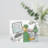 Carte Postale Instructions pour la vérification des chirurgiens  (Debout devant)