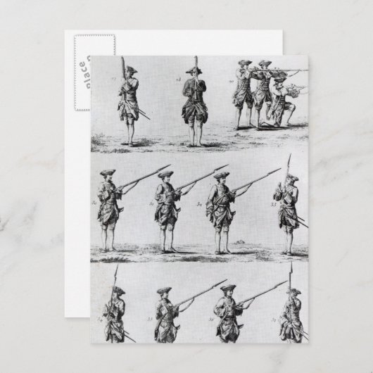 Carte Postale Instructions pour un exercice Bayonet (Devant / Derrière)