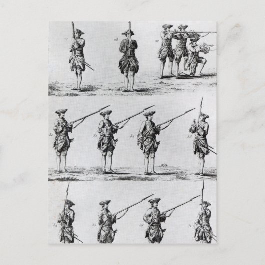 Carte Postale Instructions pour un exercice Bayonet (Devant)