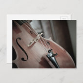 Carte Postale instrument à cordes de musique classique (Devant / Derrière)