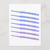 Carte Postale Instrument de musique fluide rose bleu violet (Devant)