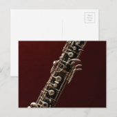 Carte Postale instrument de musique Oboe (Devant / Derrière)