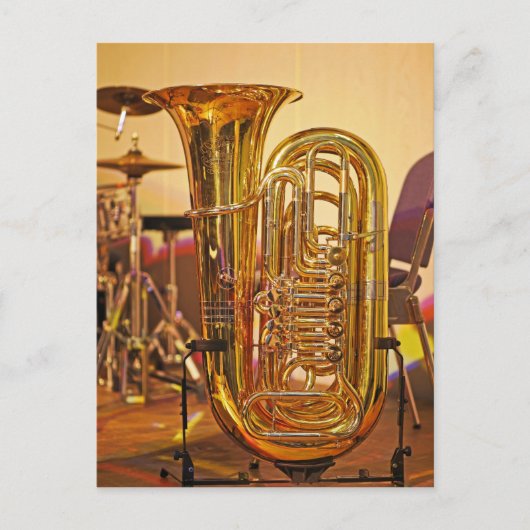 Carte Postale Instrument en laiton Tuba (Devant)