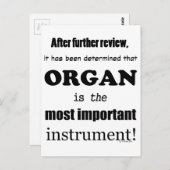 Carte Postale Instrument le plus important (Devant / Derrière)