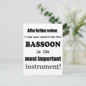 Carte Postale Instrument le plus important (Debout devant)