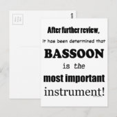 Carte Postale Instrument le plus important (Devant / Derrière)